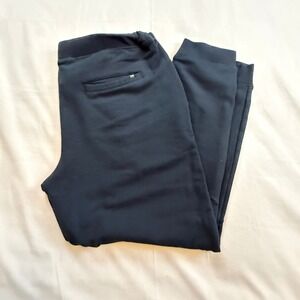 Travis Mathew Mens Black Lounge Pants Drawstring Joggers Casual Athleisure